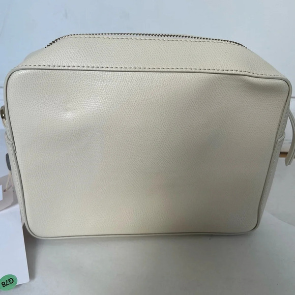 L' AUTRE CHOSE Leather Camera Bag Medium Card Pocket White Crossbody Shoulder - Picture 3 of 16